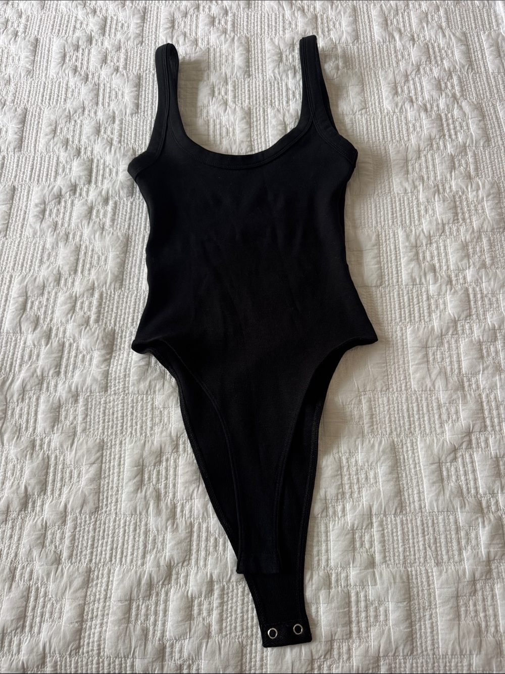 Zara Ribbed Black Bodysuit - NWOT